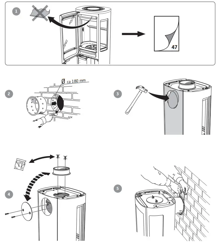 Contura C886G Wood Burning Stove - Fig 5