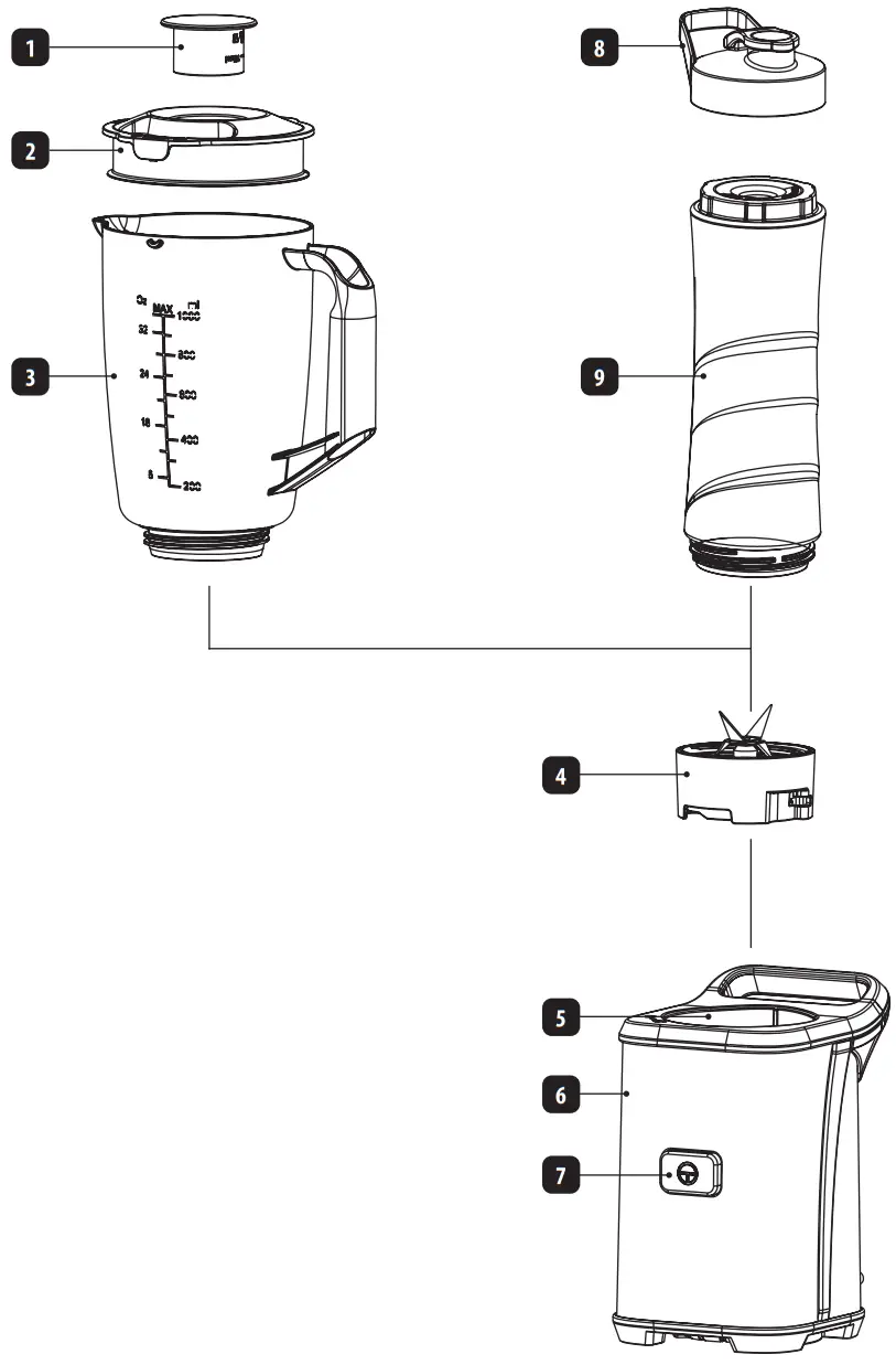 eldom jaar BK5S Multifunctional Blender - Fig 1