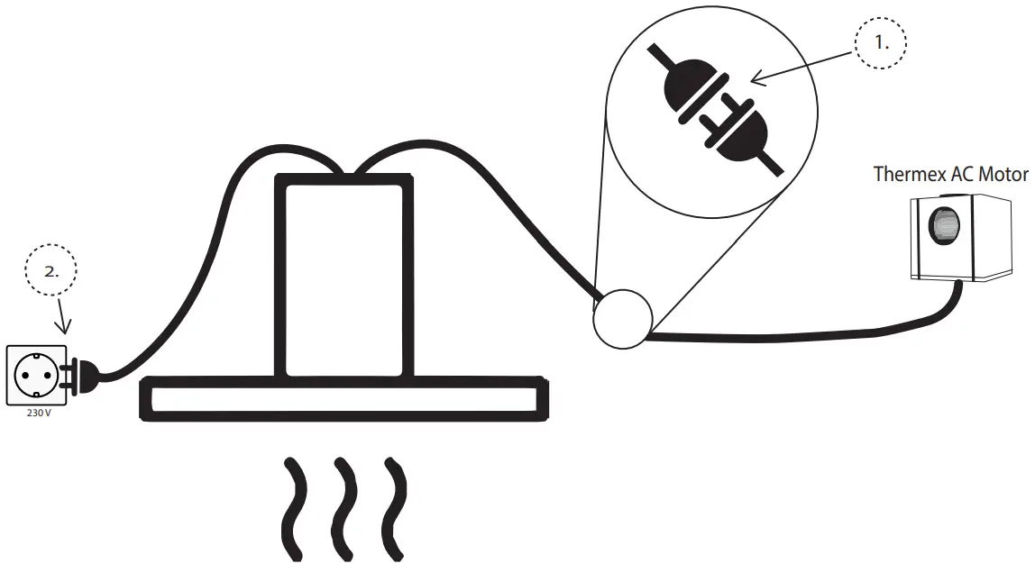 Cooker Hood Thermex Mini Preston Motor - FIG 1