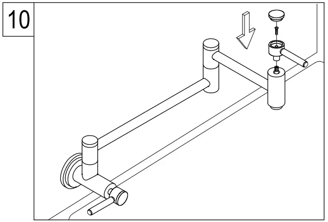 KINGSTON KS4102PX Wall Mount Pot Filler - Fig 10