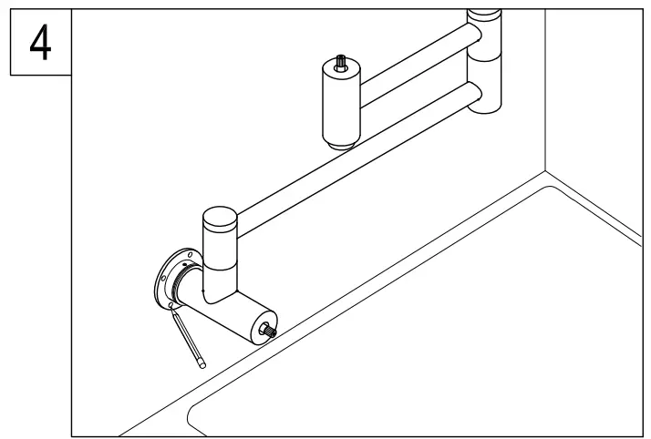 KINGSTON KS4102PX Wall Mount Pot Filler - Fig 4
