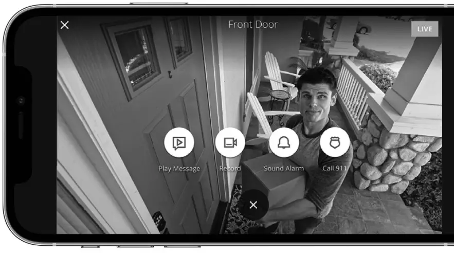 kuna KNA CP03-BK 01 Camera Porch Light - App