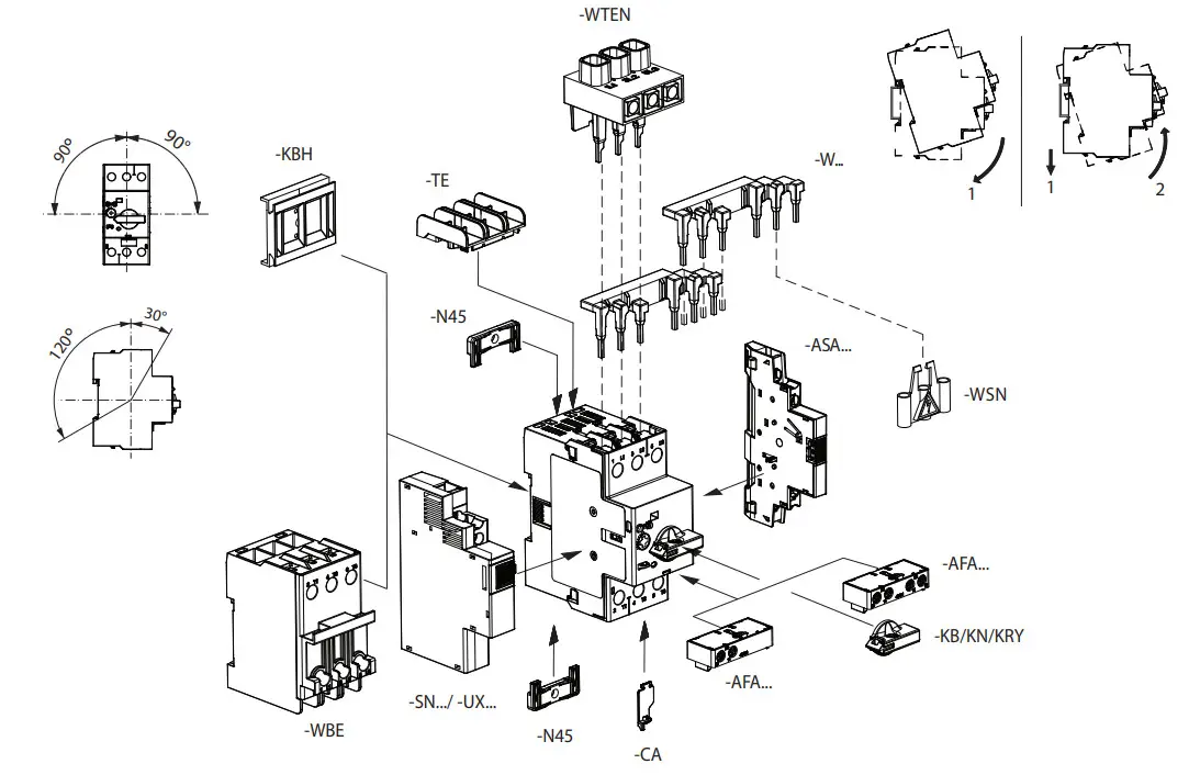 Allen-Bradley 140MT-C3E Breaker Motor Protection - Figure 1
