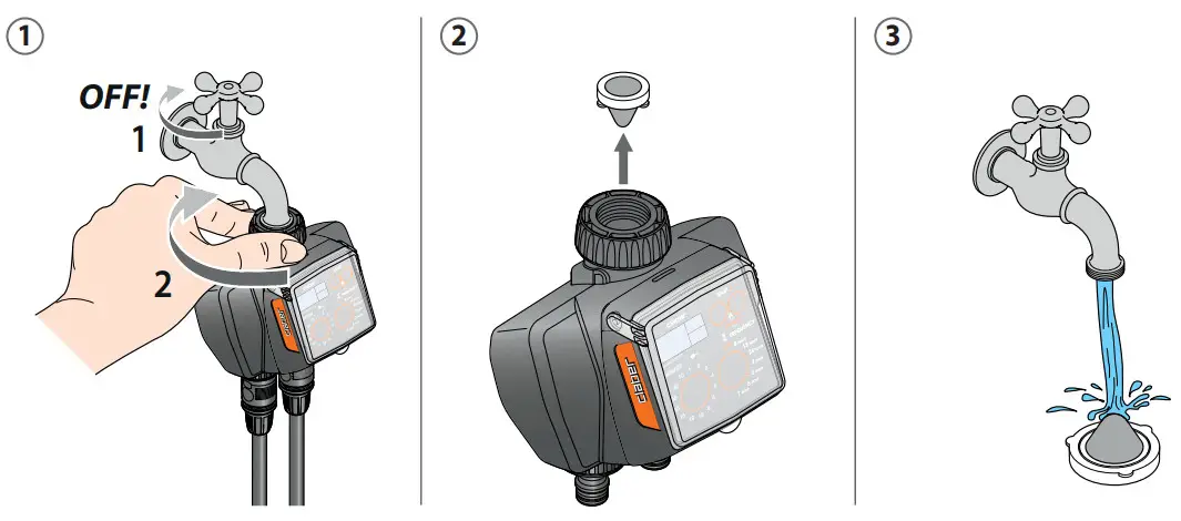 claber 8488 Dual Select Water Timer - CLEANING