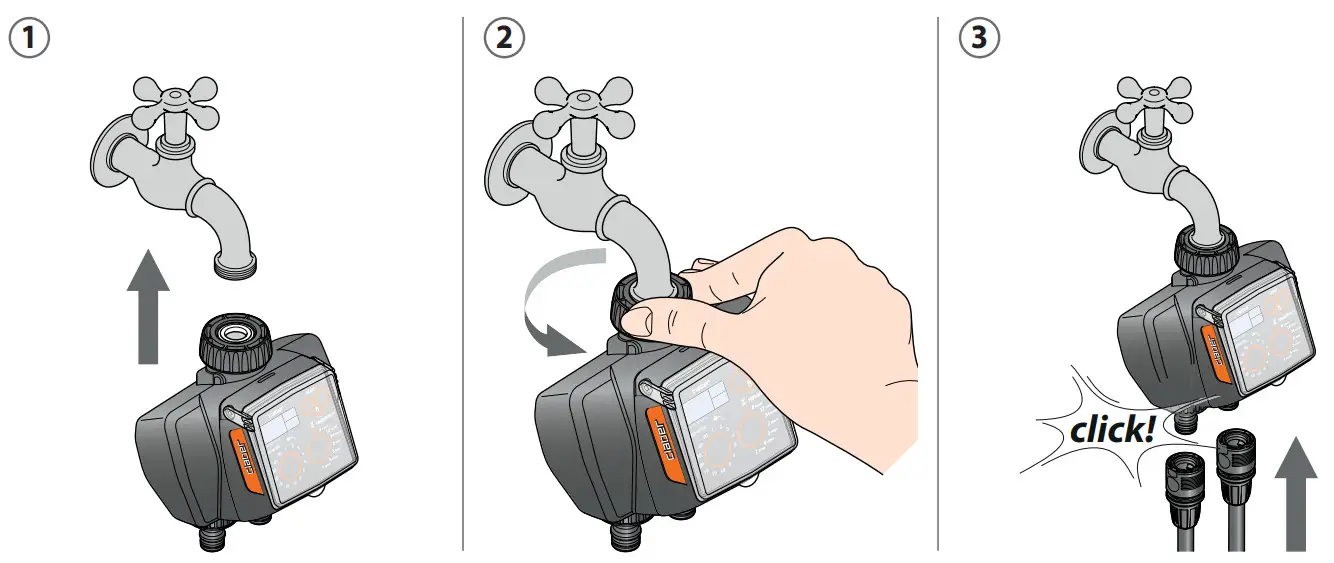 claber 8488 Dual Select Water Timer - Installation