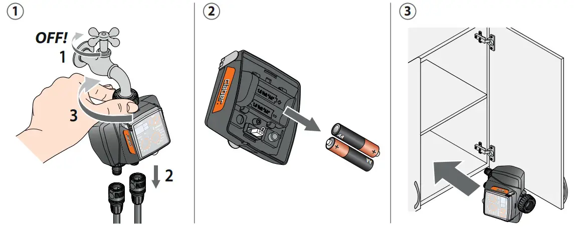 claber 8488 Dual Select Water Timer - MAINTENANCE