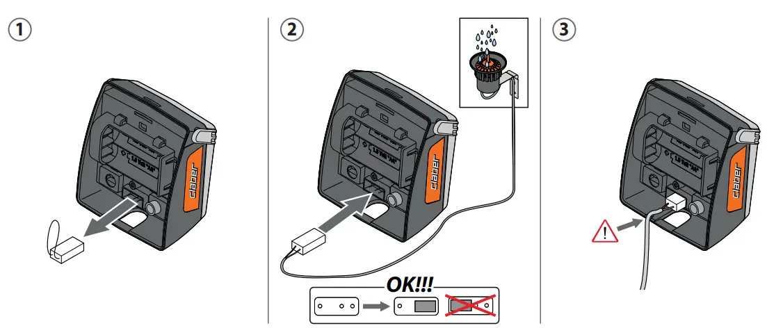 claber 8488 Dual Select Water Timer - RAIN SENSOR