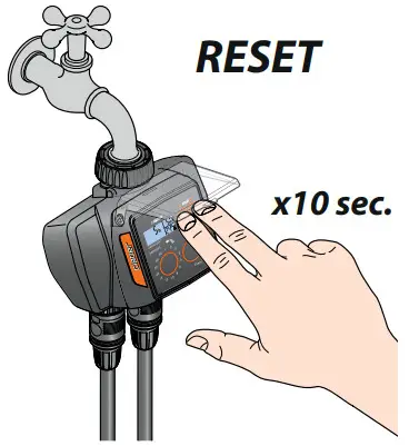 claber 8488 Dual Select Water Timer - RESET