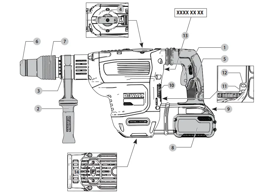 DEWALT-XR-DCH614-Cordless-FLEXVOLT-SDS-Max-Combination-Hammer-1