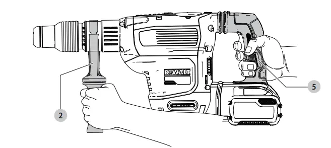 DEWALT-XR-DCH614-Cordless-FLEXVOLT-SDS-Max-Combination-Hammer-5