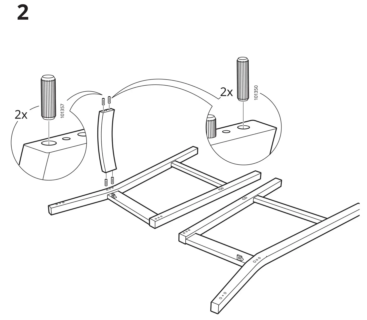 IKEA NORDVIKEN Antique Stain Extendable Table - installation 2
