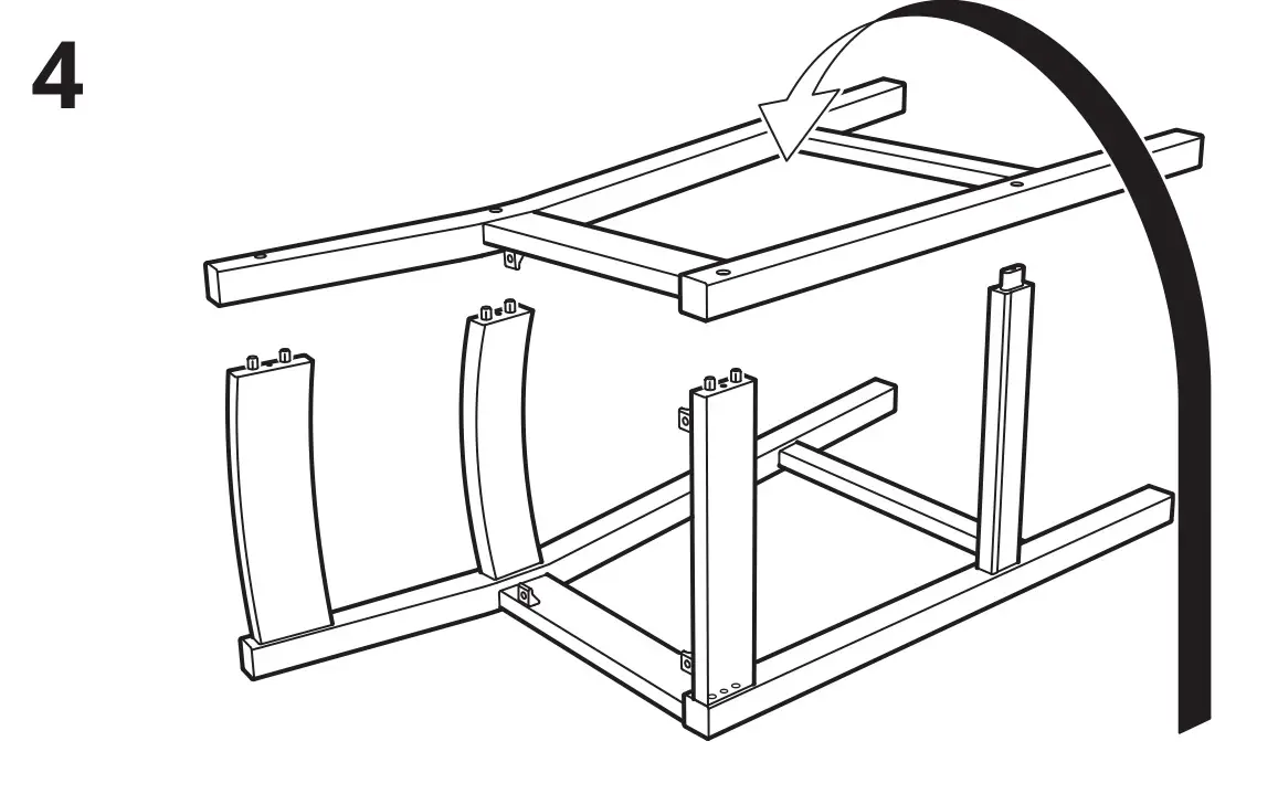IKEA NORDVIKEN Antique Stain Extendable Table - installation 4