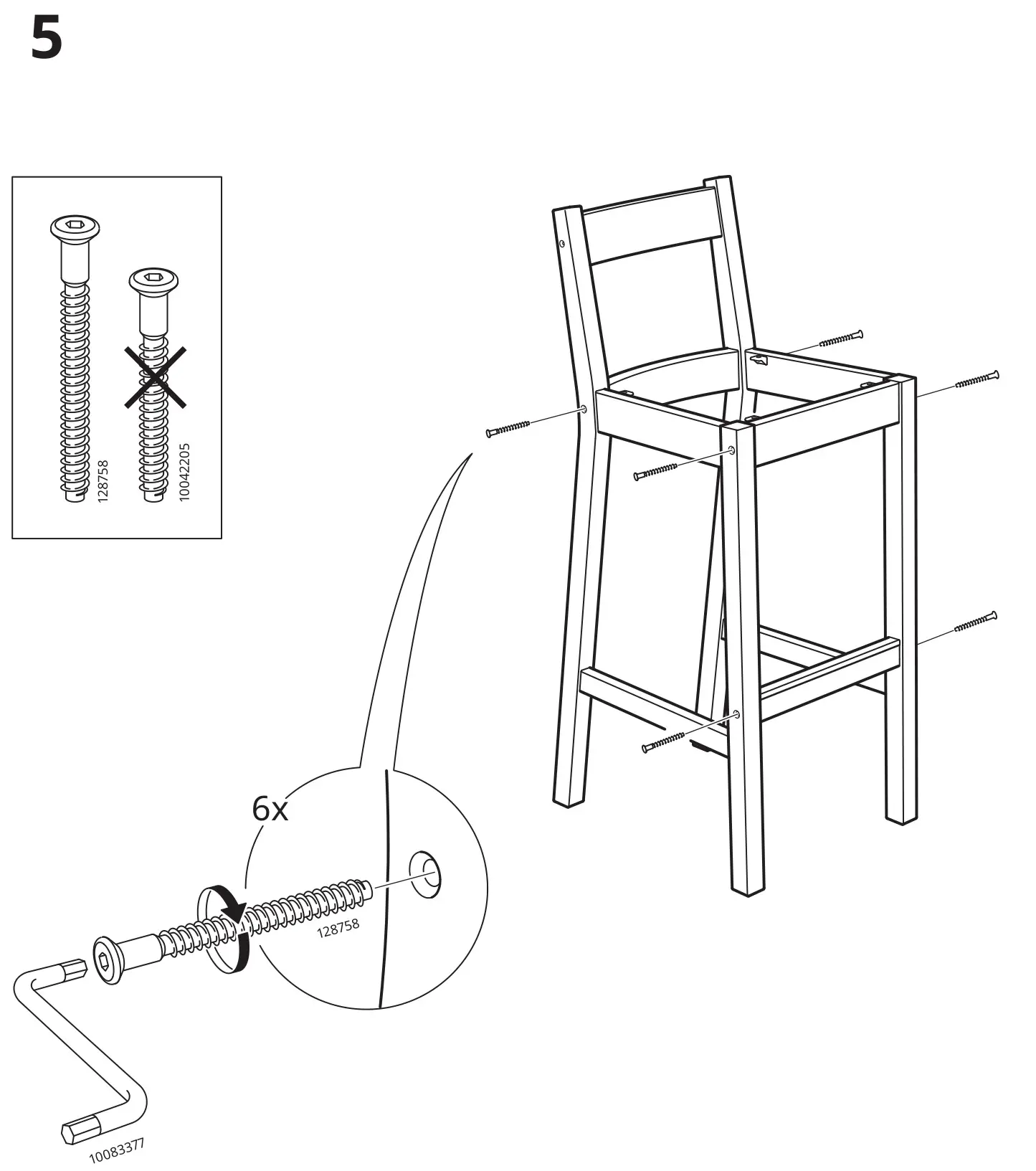 IKEA NORDVIKEN Antique Stain Extendable Table - installation 5