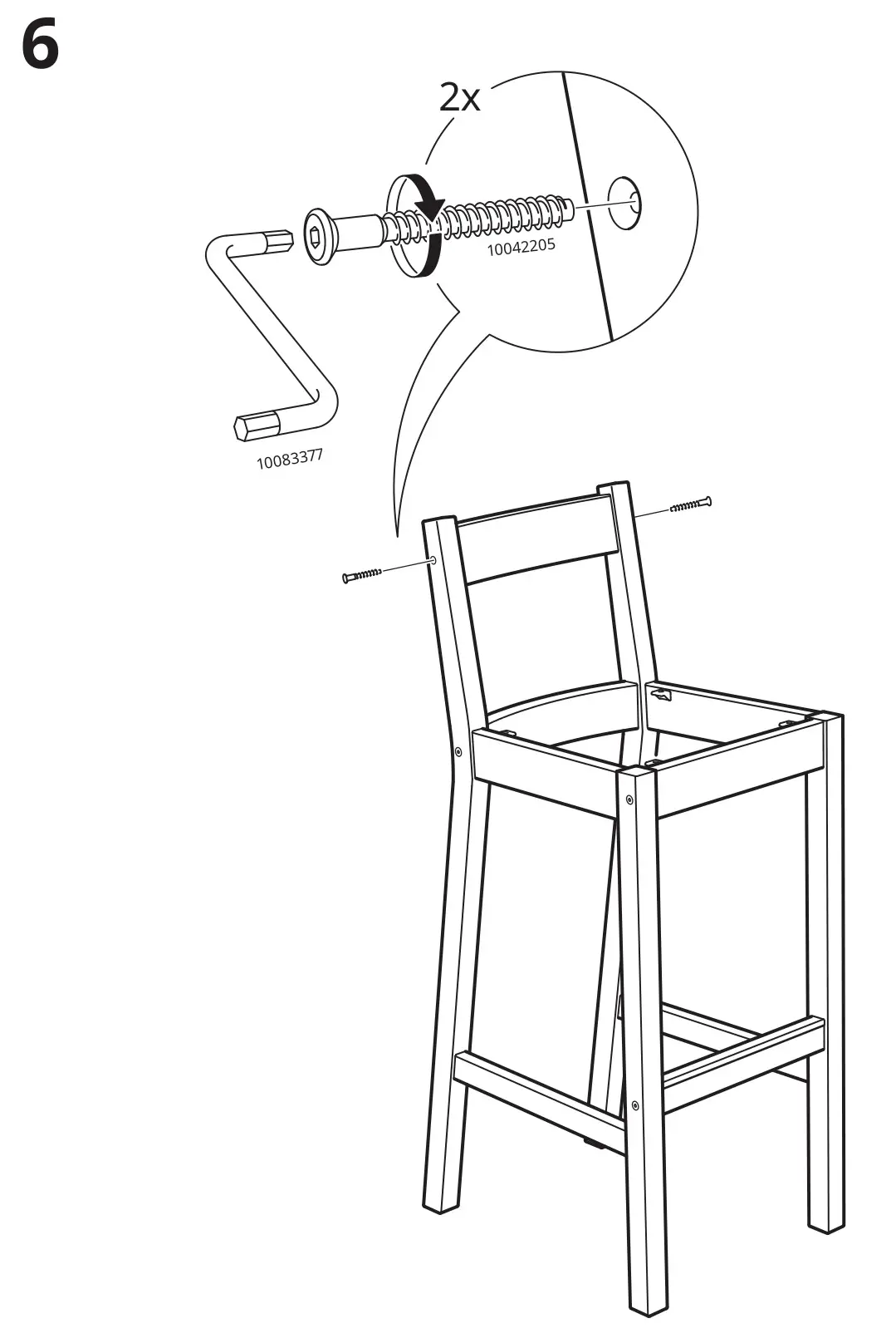 IKEA NORDVIKEN Antique Stain Extendable Table - installation 6
