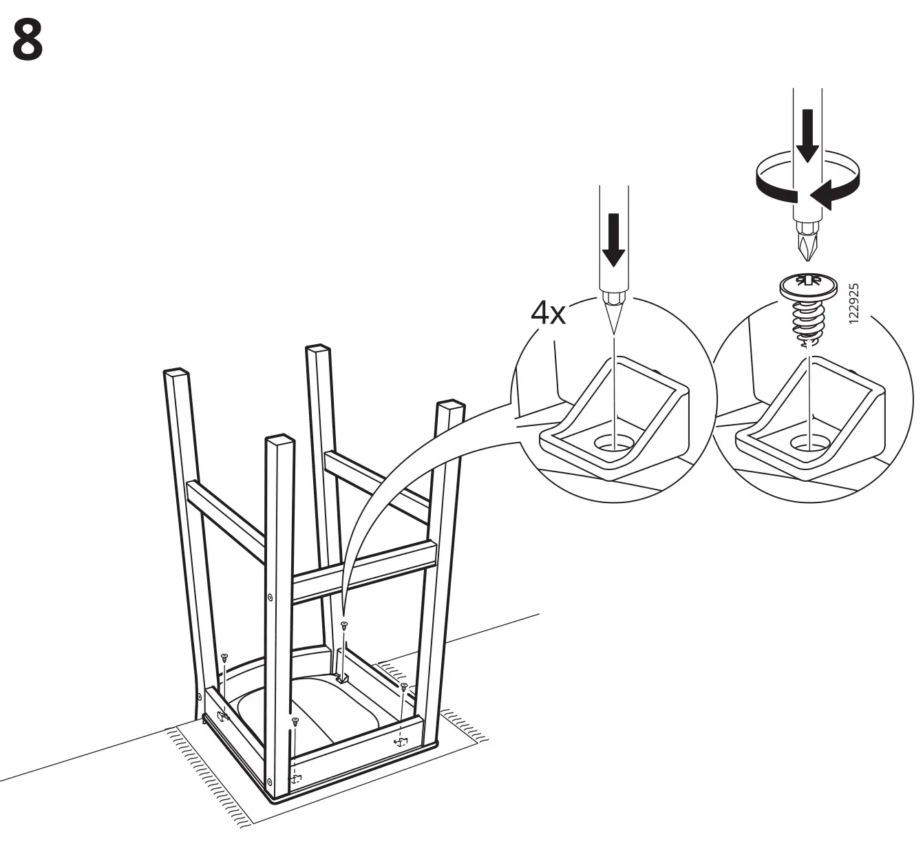 IKEA NORDVIKEN Antique Stain Extendable Table - installation 8