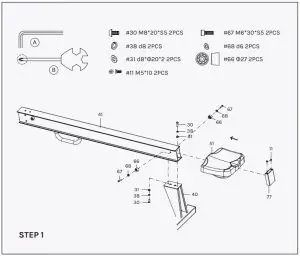 FIG 1 ASSEMBLY INSTRUCTIONS