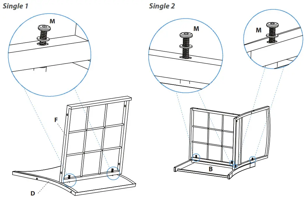 serenelife SLOTFX5 4 Pcs. Patio - Double 2