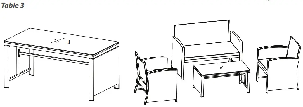 serenelife SLOTFX5 4 Pcs. Patio - Double 5