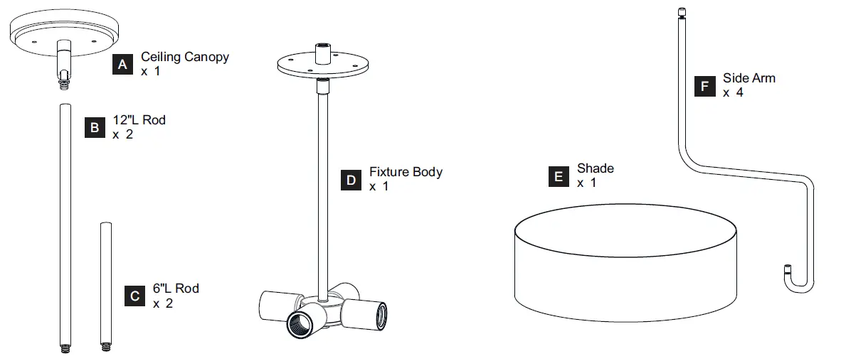 QUOIZEL-Hanley-4-Light-20-Inch-Aged-Brass-Pendant-Ceiling-FIG-2