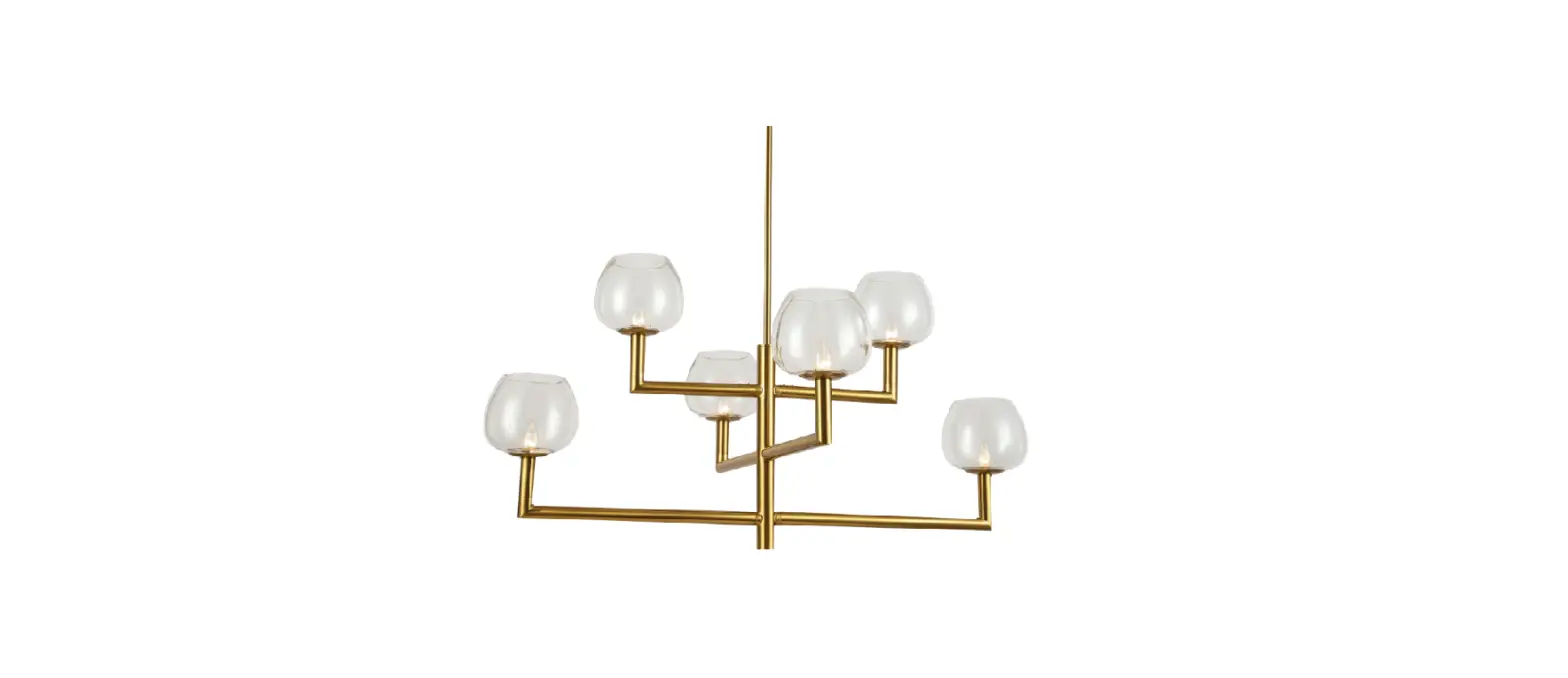 Dainolite Nor-326c-clr Light Incandescent Aged Brass Chandelier Instruction Manual