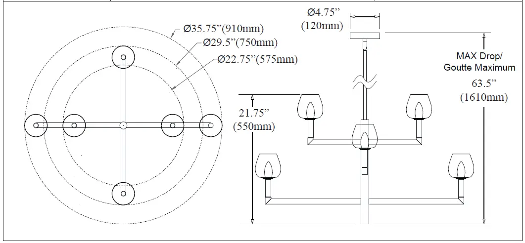 Dainolite-NOR-326C-CLR-Light-Incandescent -Aged-Brass-fig-6