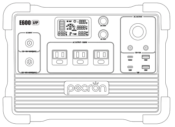 pecron E600LFP Portable Power Station