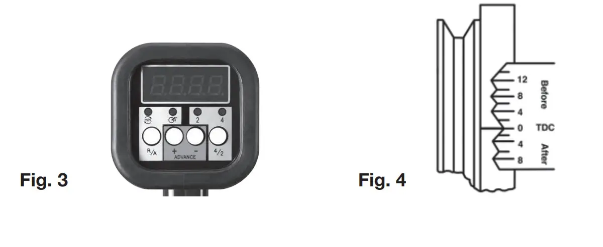 Performance Tool W80587 Digital Advance Timing Lights- INSTRUCTIONS