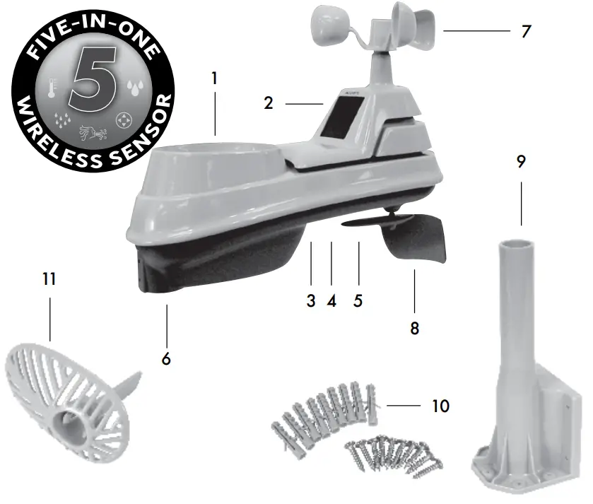 acurite Professional Weather Center 01036 - Features & Benefits