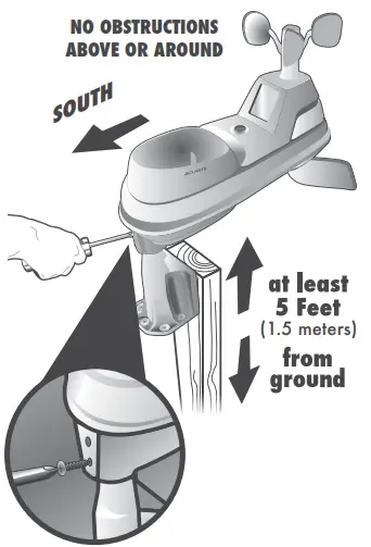 acurite Professional Weather Center 01036 - Installation Guidelines
