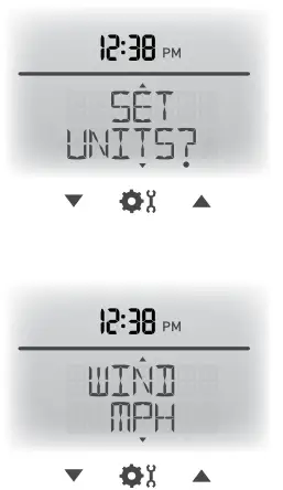 acurite Professional Weather Center 01036 - Measurement Units