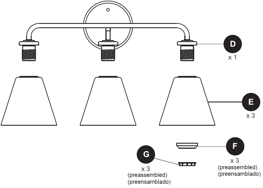 Origin 21 KXL1303AX-01 24-in 3-Light Matte Black 08