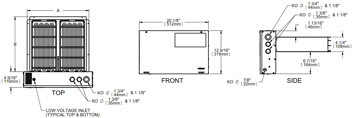 STELPRO SB SB SERIES Dual Energy Duct Heater - FIGURE 1