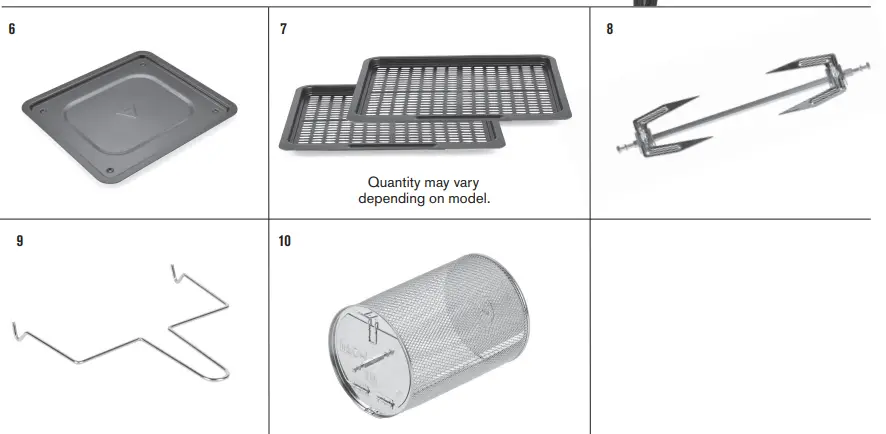 EMERIL LAGASSE Airfryer Pro GLA-1003 -Parts & Accessories2