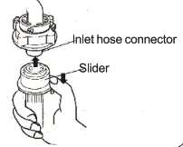 TCE40753 Professional High Reach Jack Stand - Connect the inlet hose connector to the inlet hose