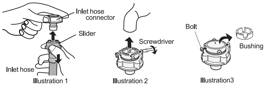 TCE40753 Professional High Reach Jack Stand - inlet hose