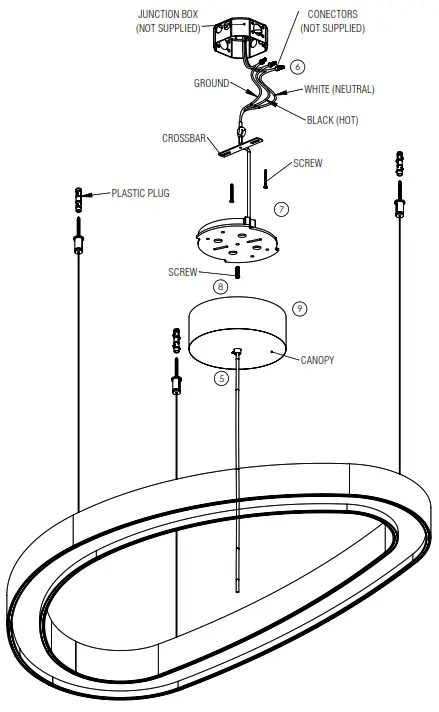 ACCORD LIGHTING 1329 LED-UL Organic Accord Pendant - 1