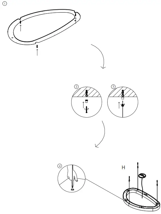 ACCORD LIGHTING 1329 LED-UL Organic Accord Pendant