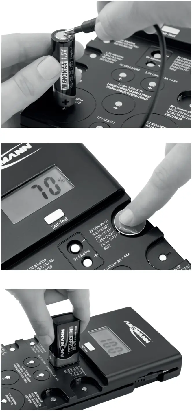 Ansmann 1900 0100 Battery Tester Energy Check LCD - Figure 2