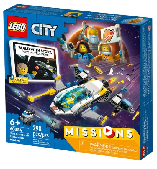 LEGO 60354 Mars Spacecraft Exploration Missions Playing Kit