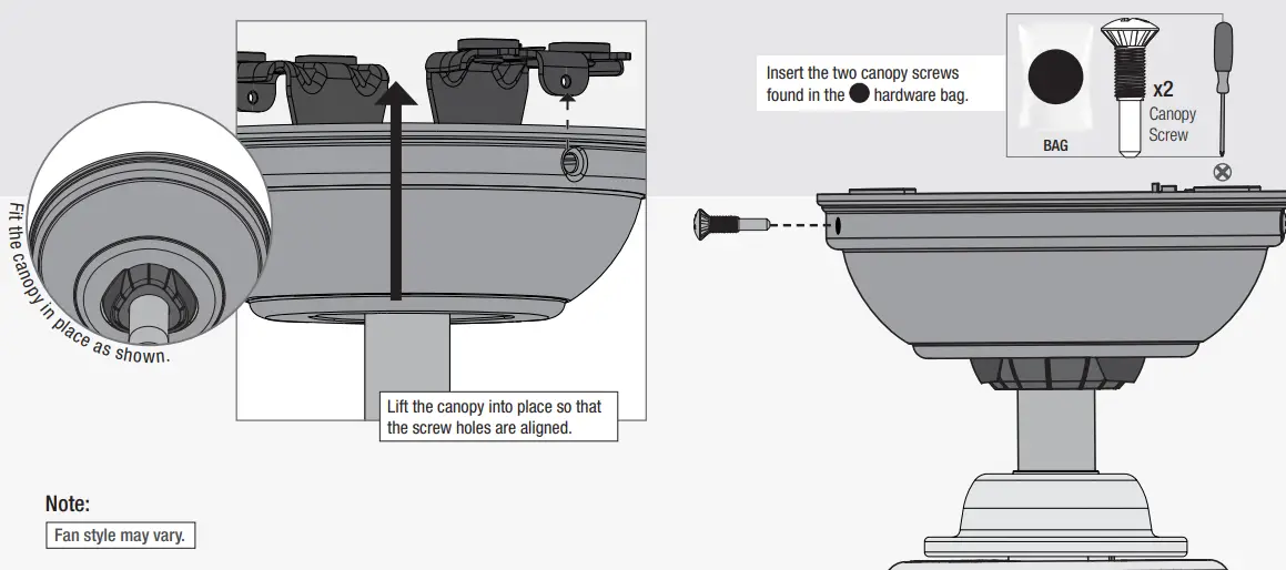 Hunter 51875 Skysail Outdoor with LED Light 60 inch Ceiling Fan - Fig 11