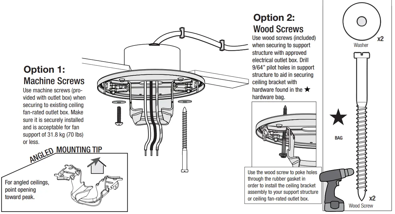Hunter 51875 Skysail Outdoor with LED Light 60 inch Ceiling Fan - Fig 6