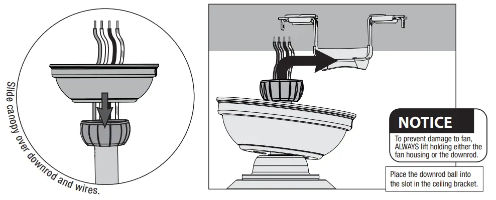 Hunter 51875 Skysail Outdoor with LED Light 60 inch Ceiling Fan - Fig 8
