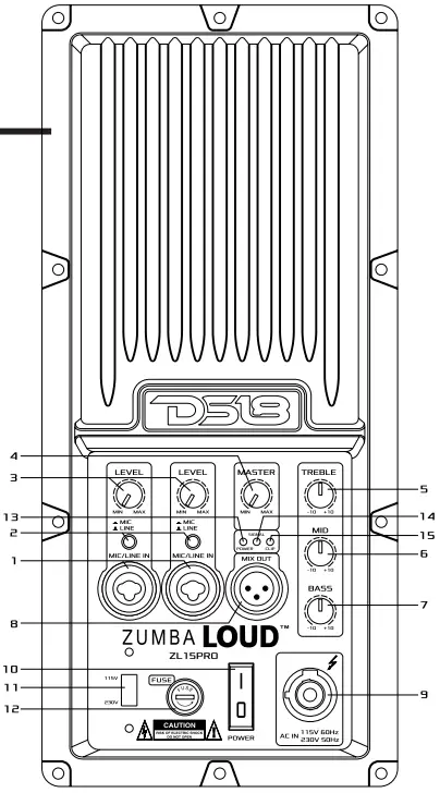 ZL-15PRO amplifier panel