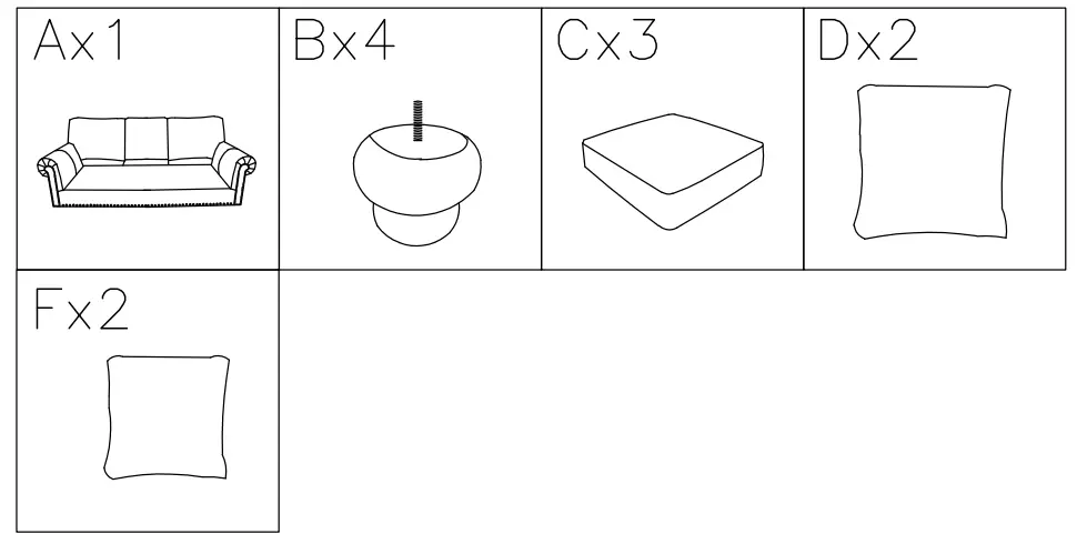 ASHLEY 8050538 Nicorvo Coffee Sofa - Figure 1