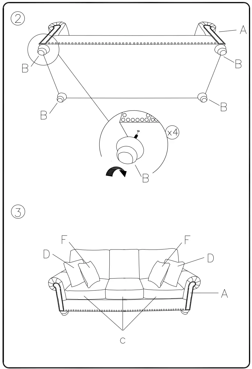 ASHLEY 8050538 Nicorvo Coffee Sofa - Figure 3
