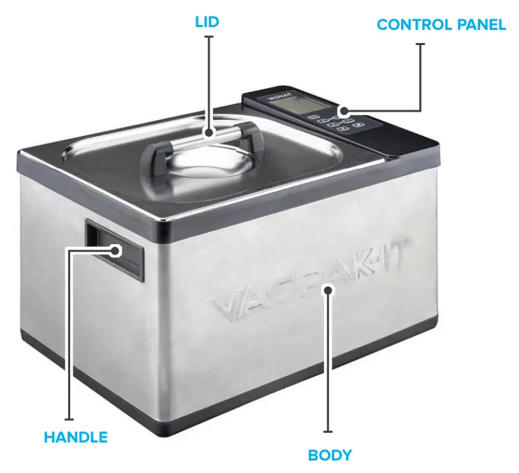 VacPak It 186SVC100 2 6 Gallon Thermal Sous Vide Circulator - fig