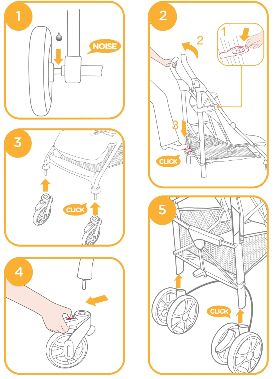 Joie Brisk Stroller - Figure 1-5