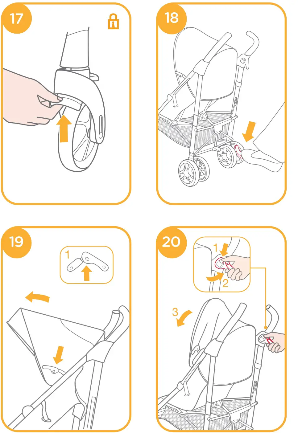 Joie Brisk Stroller - Figure 17-20