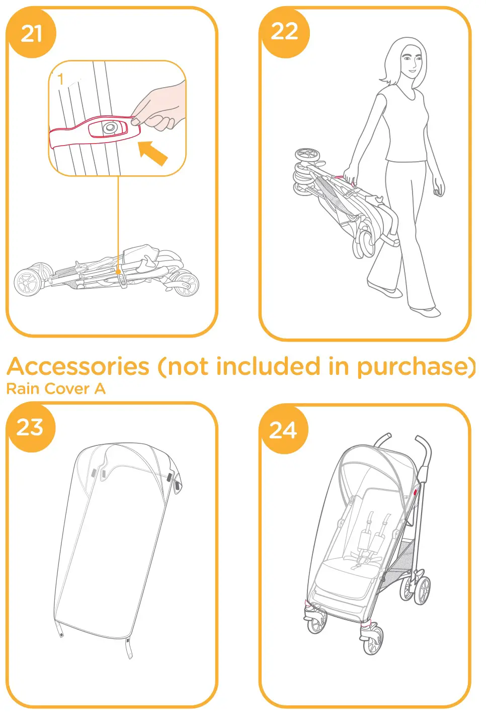 Joie Brisk Stroller - Figure 21-24