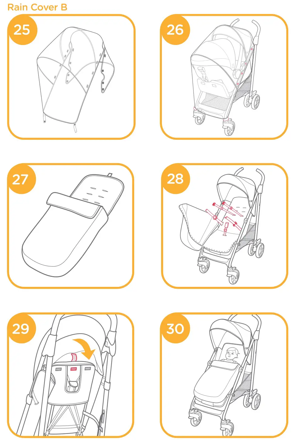 Joie Brisk Stroller - Figure 25-30